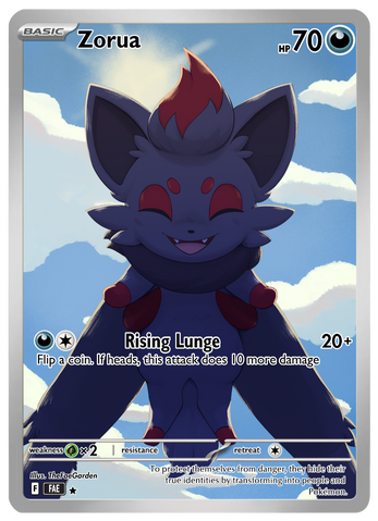 Zorua Pokemon Card design